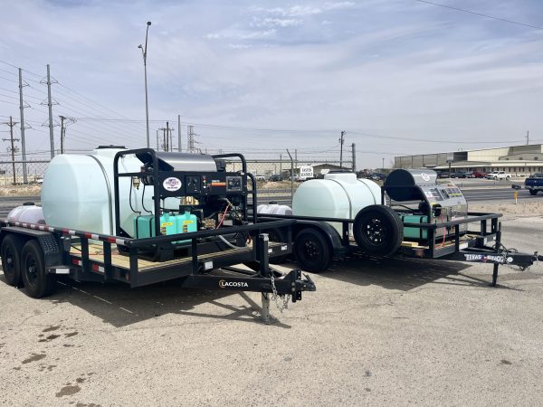 Custom mobile pressure washing trailer